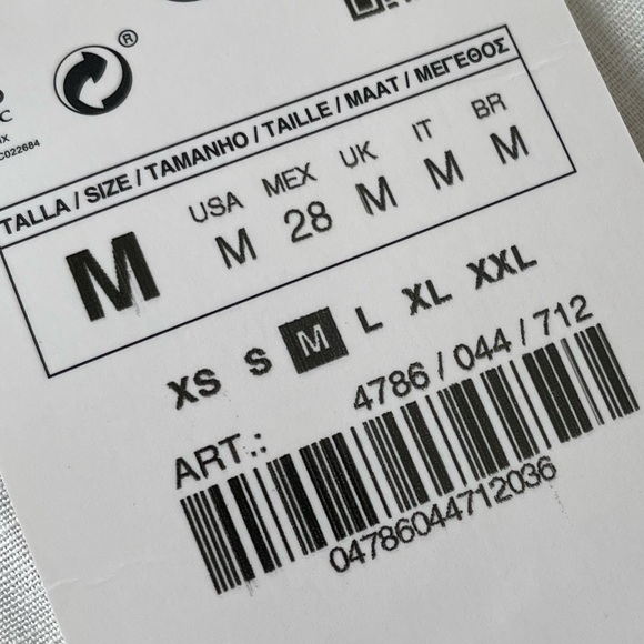 Zara Ramie Embroidered crotcheted Long Sleeve Blouse - Picture 17 of 17